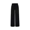 Pantalones Grises de Pierna Ancha con Cintura de Encaje Drapeado para Mujer, Nuevo Estilo Otoño 2026, Pantalones Casuales Holgados con Cordón Adelgazantes