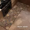 Tapete de Chão Ukri Americano Retrô Floral Cerâmica Veludo Cristal Cozinha Conjunto Combinado Longo e Curto Hall de Entrada Corredor Tapete de Quarto