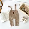 Estilo Coreano Roupa de Bebê Listrada de Manga Longa Tricô Roupa para Recém-Nascido Macacão de Outono Calça Suéter Conjunto Fashion