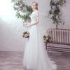 Vestido de Novia Ligero Estilo Francés 2026 Modelo Nuevo, Bosque de la Novia Estilo Simple y Elegante Súper de Hadas Sesión de Fotos de Viaje Vestido de Novia con Cola Pequeña