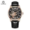 Reloj Mecánico Automático de Negocios para Hombre Marca Ochstin con Correa de Piel de Vaca de Primera Capa y Diseño Mecánico Esqueleto