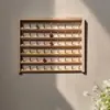 Suporte de Carretel Multicamadas de Madeira Maciça, Suporte de Armazenamento de Linha de Costura, Suporte Dobrável de Carretel de Linha para Montagem na Parede, Suporte Organizador de Bobinas de Linha de Cera