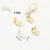 Accesorios de Colgante para Pulsera de Conservación de Color Chapados en Oro de 18 Quilates, Colgante de Ábaco de la Paz, Accesorios de Cuentas para Pulsera DIY, Amuleto de la Fortuna