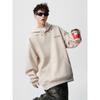 Sudadera con Capucha Bordada Vintage Lavada a la Piedra de Peso Pesado 380g de Talla Grande con Color Base a Juego, Chaqueta con Capucha de Gama Alta Marca de Moda