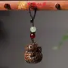 Sândalo Dourado Nova Versão dos Doze Signos do Zodíaco Pingente para Celular Pingente de Madeira para Bolsa Chaveiro Argola Lembrancinha