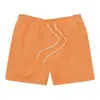 Estilo Novo de Verão Transfronteiriço Cor Sólida Impressão 3D Shorts de Praia Casuais Esportivos de Secagem Rápida Confortáveis Respiráveis para Homem