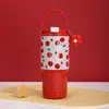 2025 Nova Caneca de Gelo de Xadrez de Alto Valor Caneca Térmica de Aço Inoxidável Caneca com Canudo Duplo para Bebidas Portátil de Mão para Carro