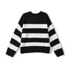Venta al por mayor Amazon 2023 otoño e invierno ropa de mujer Nuevo suéter de punto holgado a rayas de color contrastante que combina con todo Z2789