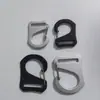 Suministro de fábrica accesorios gancho de alambre hebilla de resorte material metálico de aluminio de aviación hebilla de 9 palabras de 1 pulgada hebilla de resorte
