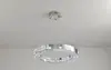 Novo italiano longo moderno simples aço inoxidável criativo lustre de cristal de luxo francês sala de jantar sala de jantar lâmpada do quarto