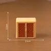 Serie de Muebles Miniatura de Mimbre para Armario para Paisajes en Miniatura, Accesorios de Decoración DIY para Casas de Muñecas, Adornos de Escritorio Mini