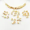 Retención de color fuerte chapado en oro cuentas sueltas irregulares cuentas de piedra espaciadores dorados pequeños irregulares pulsera DIY collar accesorios de joyería