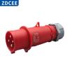 Conector de Acoplamento ZDCEE à Prova d'Água para Aviação Industrial Não à Prova de Explosão, 3 Furos, 4 Pinos, 5 Pinos, 16A/32A, Macho e Fêmea