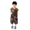 Conjunto de Camisa sin Mangas de Verano para Niños, Conjunto Elegante y Fresco de Dos Piezas para Niños, Ropa Fresca para Niños Pequeños y Medianos, Mayoreo