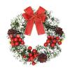 Coronas de Navidad Puramente Hechas a Mano, Coronas Festivas, Decoraciones para Árbol de Navidad, Coronas para Celebración de Bodas, Ventas Directas de Fábrica