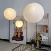 Lámpara Colgante ZaraHome Simple Grande con Forma de Planeta con Pantalla Infantil para Uso Doméstico 6759 Hierro Estilo Crema Vintage