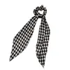 Goma para el pelo de espiga estilo perezoso con lazo y cinta elegante, accesorio para el pelo estilo coreano para mujer
