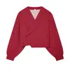 Chaqueta de mujer de manga larga transfronteriza europea y americana, chaqueta con solapa para ir al trabajo, abrigo corto casual europeo y americano de AliExpress