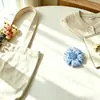 Novo Tecido Estilo Coreano Estampado de Bolinhas Flor de Cinco Pétalas Tecido para Enfeites DIY Algodão Preenchido Flor de Cinco Pétalas Estampada de Bolinhas Acessórios para Presilha de Cabelo