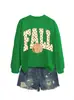 Transfronterizo Talla europea Amazon eBay sitio independiente casual versátil elegante mujer OTOÑO lunares letra mariposa