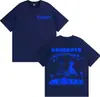 Rapper Nskk Kombate Merchandise do Álbum Camiseta Roupas Masculinas Moda Gótica High Street Camiseta de Algodão Masculina
