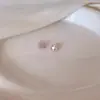 Pendientes de Plata Pura S999 con Diamantes, Forma de Cubo de Azúcar Rosa, Modelo Nuevo 2026, Diseño Exquisito de Lujo Ligero, Pendientes Personalizados