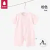 PromoçãoMacacão Bebê Recém-Nascido 100% Algodão Puro Unissex Roupas de Bebê Estilo Verão Fino Macacão Curto