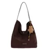 Bolso Tote de Moda Maillard para Mujer 2025 Otoño Retro de Alta Calidad Casual de Gran Capacidad Bolso de Hombro