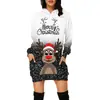 2026 Europeu Novo Série de Rena de Natal Moletom Manga Longa Roupas Femininas Feminino Gola Redonda Pulôver Com Capuz Moletom Feminino