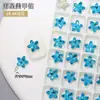 Joias de estrela do mar para unhas de celebridade da internet atacado cor super brilhante pequenas estrelas formato pontiagudo acessórios de decoração de unhas de vidro