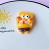Accesorios de resina de Bob Esponja lindos de venta caliente pegamento para refrigerador con agujero accesorios diy al por mayor pj1104