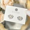 Aretes de Tuerca de Plata Esterlina S925 para Niñas Diseño Nicho Calcedonia Aretes con Cierre de Seguridad Personalidad Simple Combinan con Todo Aretes Juveniles