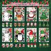 Pegatinas navideñas transfronterizas. Crea una cara. Pegatinas adecuadas para niños. Juego de manualidades navideñas. Pastel.