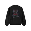 Sudadera con Capucha y Cuello Redondo Estampado de Retrato Creativo para Hombre Estilo Primavera y Otoño Peso Pesado 420g Holgada Casual Sudadera con Capucha Marca de Moda