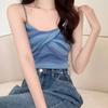 Camisola de Diseño Rayado Multicolor para Mujer, Corta y Sexy, Adecuada para Usar en Capas o Sola en Primavera