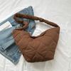 Bolso de hombro vintage plisado con diseño de nubes, bolso cruzado de primavera y verano, bolso informal de nailon de gran capacidad y moda para dumplings.