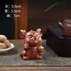 Mascota de té de arcilla púrpura, figura del Dragón de los Doce Zodíacos, adorno de té hecho a mano de alta calidad, decoración de mesa de té, accesorio de decoración para mascota de bandeja de té