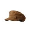Chapéu Estilo Marinho Vintage Outono e Inverno Chapéu Newsboy de Camurça de Alta Qualidade com Topo Plano Estilo Coreano para Meninas Chapéu de Pintor Versátil
