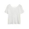 8030-25 verão novo estilo europeu e americano esportivo solto manga curta blusa costas nuas leve respirável top feminino camiseta