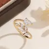 Pulsera Nueva de Moda con Hojas, Diseño de Hoja de Lujo Ligero Transfronterizo, Pulsera Abierta de Circonita de Gama Alta, Joyería Exquisita de Nicho