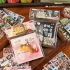 Libro de Pegatinas Serie Diario de Felicidad Yuxian 30 Hojas Yanyan Troqueladas Estilo Vintage Japonés Material para Journaling