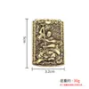 Colgante de Latón Bodhisattva Jizo Dingling Relieve Doble Cara Estilo Chino Placa Colgante Llavero de Coche Artesanía al por Mayor