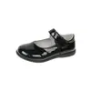 Zapatos Negros de Cuero Pequeños para Niñas Zapatos de Princesa de Suela Blanda para Niños Medianos y Grandes Estudiantes Zapatos de Cuero para Niños Zapatos Casuales de Mesa Zapatos de Capa Sencilla para Mujer