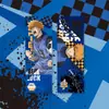 Millet Nano Inverso UV Láser Ticket Azul Prisión Anime Juego Ticket Láser Marcador de Libros Tarjeta de Colección Doble Cara