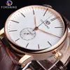 Nuevo Reloj Mecánico Automático de Moda Casual Simple Estilo Europeo y Americano para Hombre Forsining