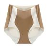 Ropa interior sin costuras de seda de hielo de cintura media para contracción abdominal, para mujer, para adelgazar la cintura y el abdomen, de fuerte modelado, para después del parto, modelado corporal, calzones levanta glúteos