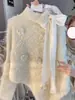 Suéter de Punto Floral Tridimensional de Cuello Alto Estilo Francés 2025 Otoño e Invierno Nuevo Diseño Suéter Irregular Pullover para Mujer