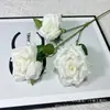 3 Rosas de Diamante Artificial para Decoración de Boda, Arreglo de Pared de Flores Cascada de Rosas Artificiales, Arreglo de Piso de Flores Falsas para Salón de Bodas