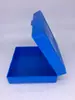 Caixa de Embalagem de Calibre de Anel Plástico Quadrado Caixa de Embalagem Plástica com Tampa Flip Azul