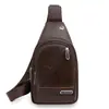 Bolsa de Pecho Estilo Nuevo 2026 para Hombre, Bolso Cruzado de Hombro de Cuero Suave Casual y Moderno, Bolso de Pecho Cruzado de Marca de Moda para Estudiantes y Viajes